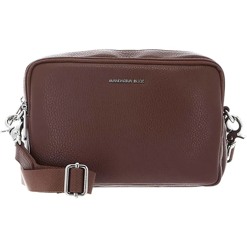 תיק צד Mandarina Duck Mellow Leather FZT11 בצבע חום שוקולד | P10FZT1106M | תמונה 1