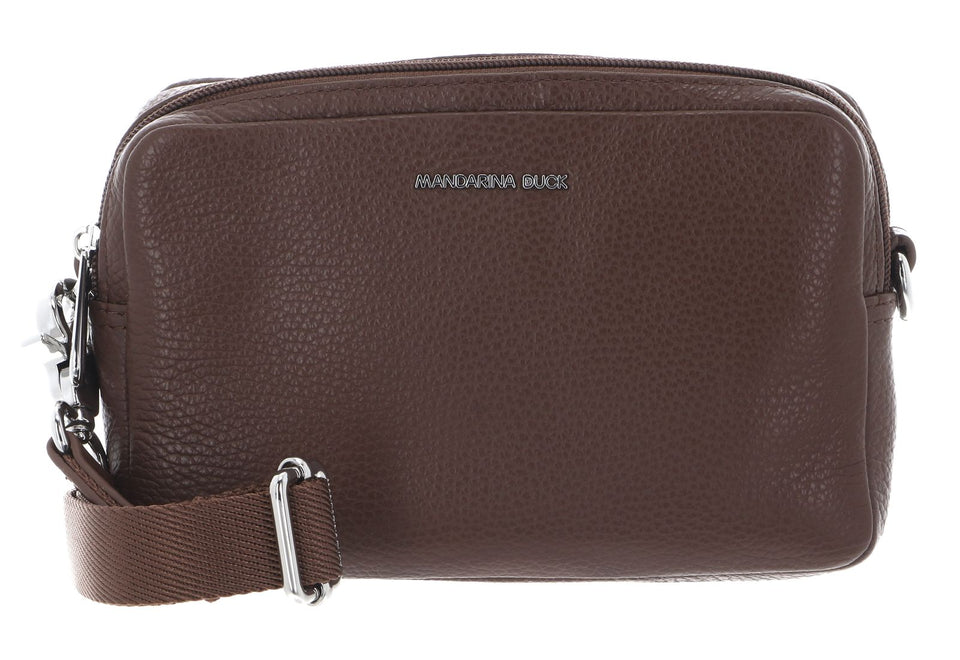 תיק צד Mandarina Duck Mellow Leather FZT13 בצבע Milk Chocolate | P10FZT1306M | תמונה 1