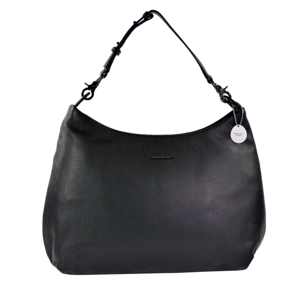 תיק כתף Mandarina Duck Mellow Leather Slouchy בצבע שחור | P10FZT80001 | תמונה 1