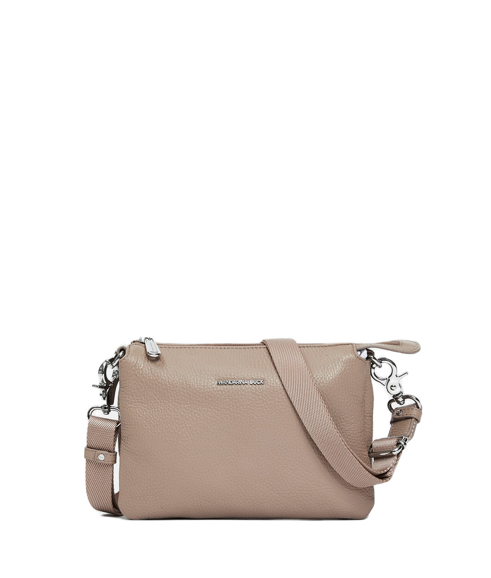 תיק צד Mandarina Duck Mellow Leather FZT82 בצבע Warm Taupe | P10FZT82A28 | תמונה 1