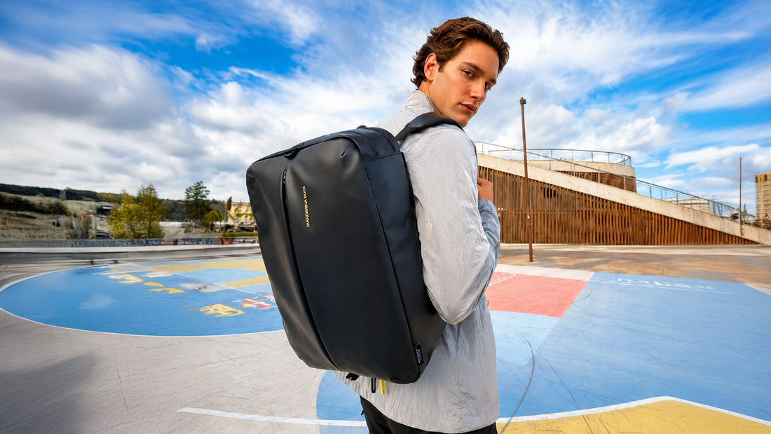 Mandarina Duck – תיק גב בקמפיין המותג