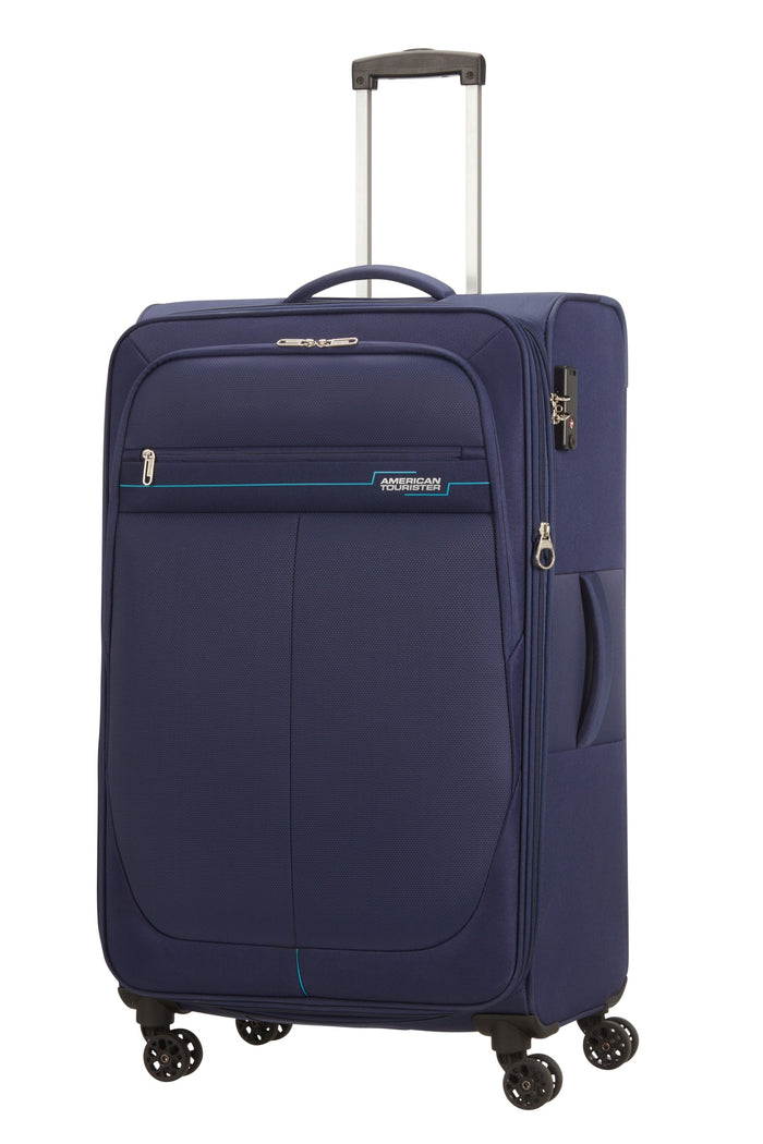 מזוודה גדולה American Tourister Deep Dive – כחול נייבי/כחול – תמונת גלריה 1
