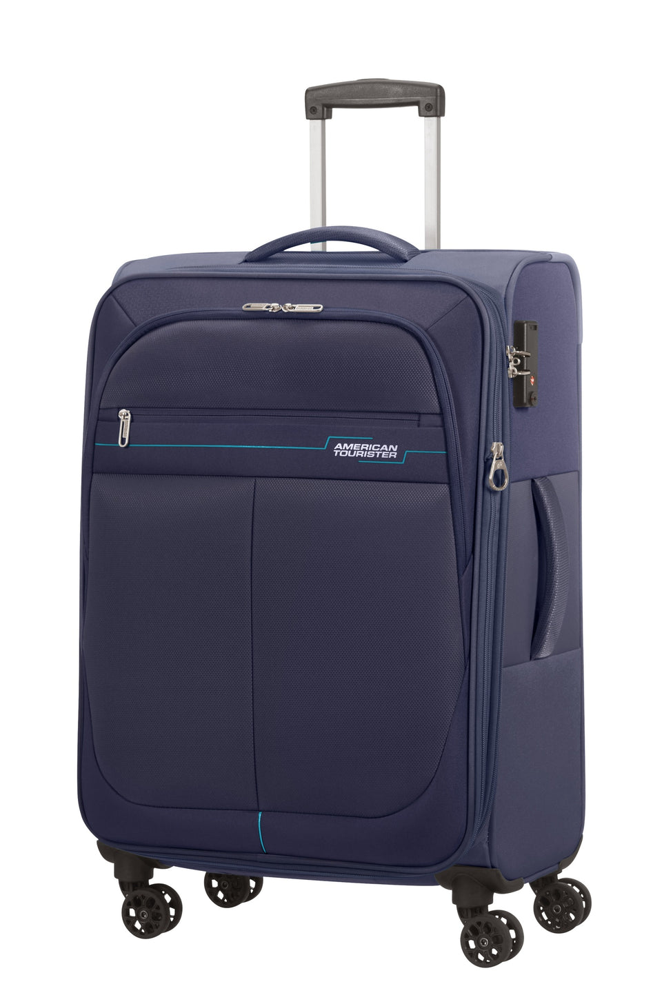 מזוודה בינונית American Tourister Deep Dive – כחול נייבי/כחול – תמונת גלריה 1