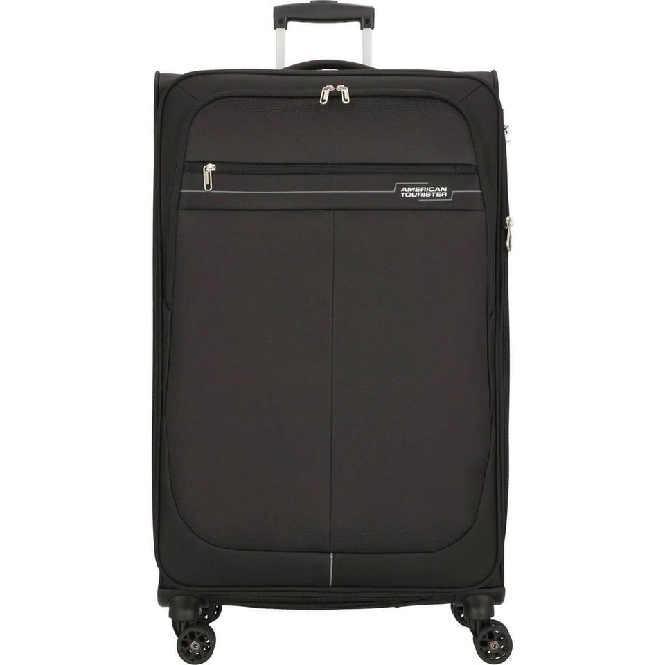 מזוודה גדולה American Tourister Deep Dive – שחור/אפור – תמונת גלריה 1