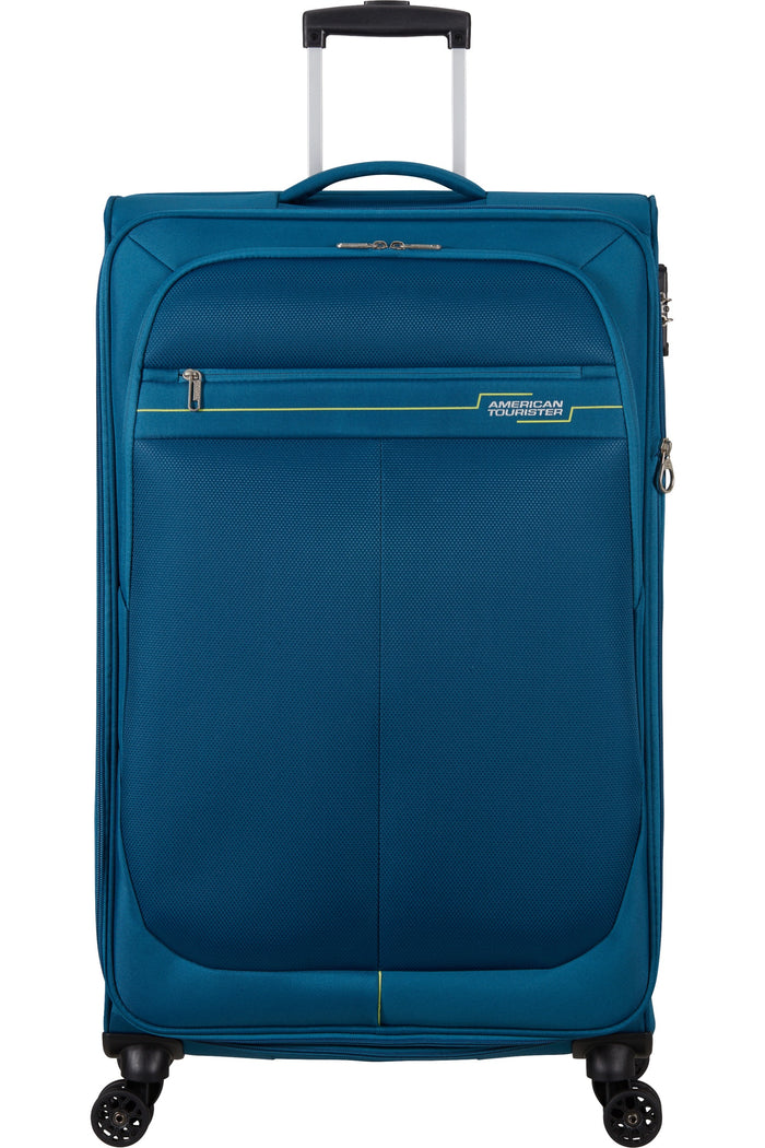 מזוודה גדולה American Tourister Deep Dive – טורקיז/ליים – תמונת גלריה 1