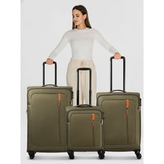 טרולי 55 ס״מ American Tourister Nitestream – זית/כתום – תמונת גלריה 2