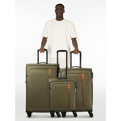 טרולי 55 ס״מ American Tourister Nitestream – זית/כתום – תמונת גלריה 3