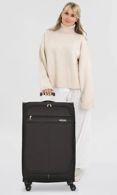 מזוודה גדולה American Tourister Deep Dive – שחור/אפור – תמונת גלריה 7
