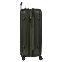 מזוודה Bric's Taormina 75 ס"מ מתרחבת, זית, מבט מהצד באזור ההרחבה והרוכסן