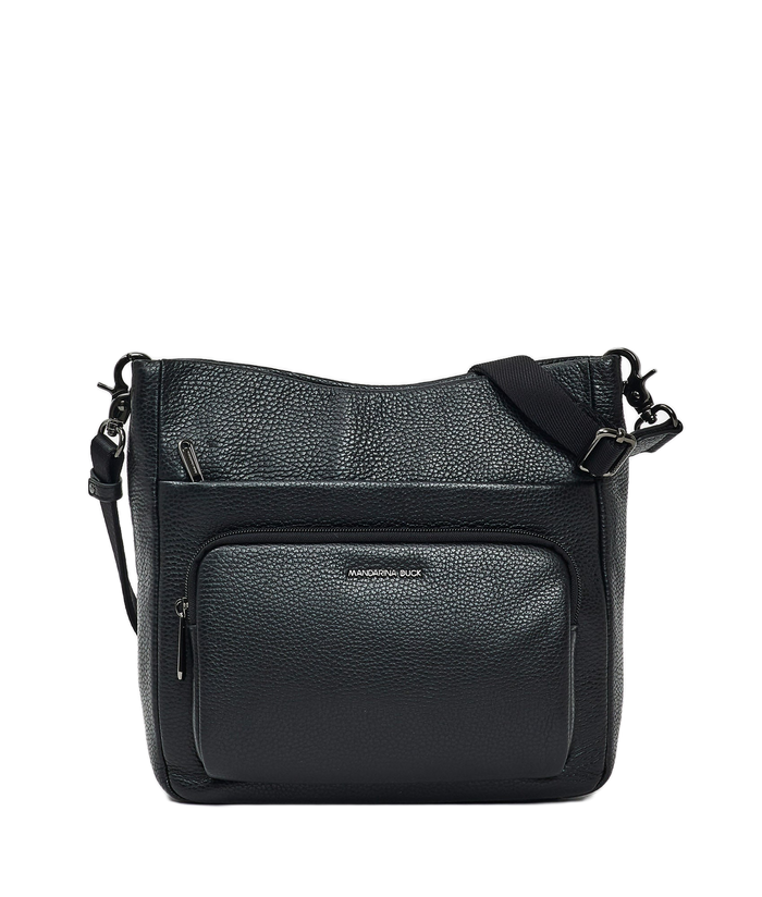 תיק צד Mandarina Duck Mellow Leather FZT10 בצבע שחור | P10FZT10001 | תמונה 1