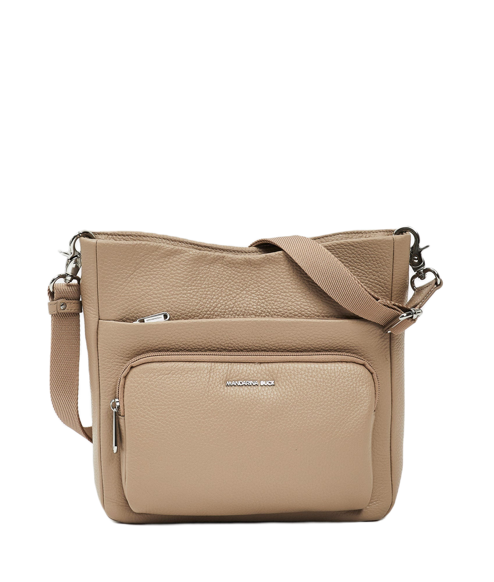 תיק צד Mandarina Duck Mellow Leather FZT10 בצבע טאופ חם | P10FZT10A28 | תמונה 1