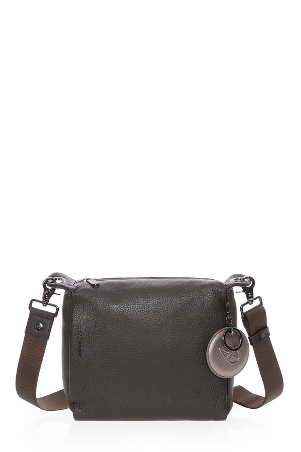 תיק צד Mandarina Duck Mellow Leather FZT52 בצבע אפור כהה