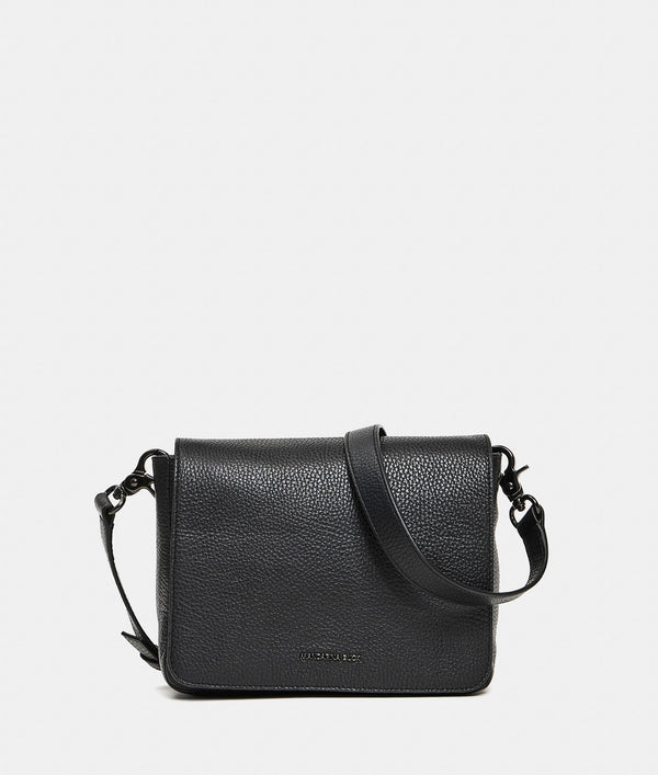 תיק צד Mandarina Duck Mellow Leather FZT69 בצבע שחור