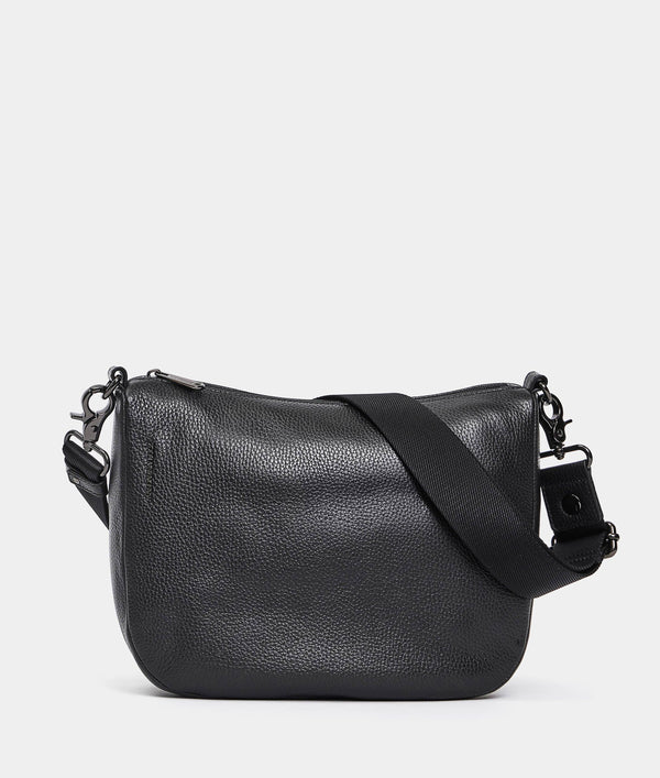תיק כתף Mandarina Duck Mellow Leather FZT79 בצבע שחור