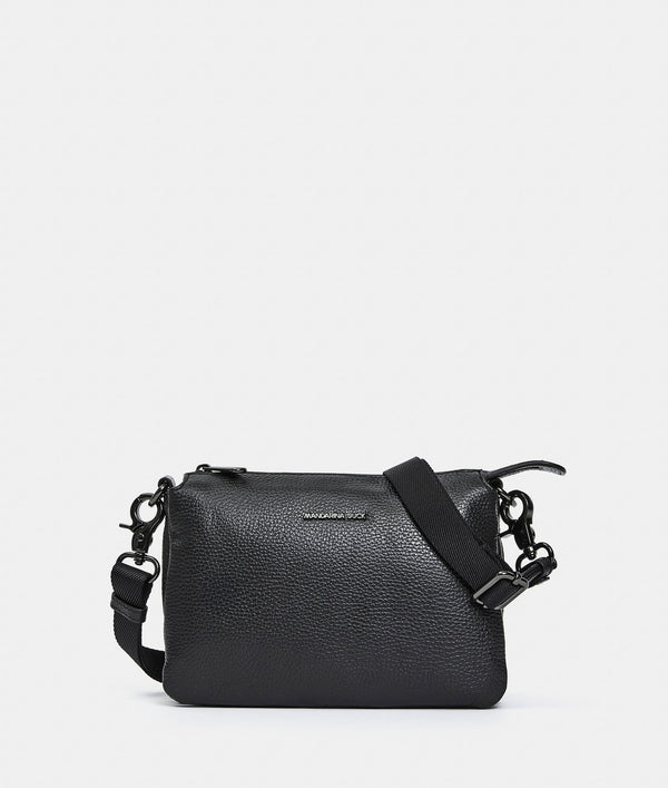 תיק צד Mandarina Duck Mellow Leather FZT82 בצבע שחור