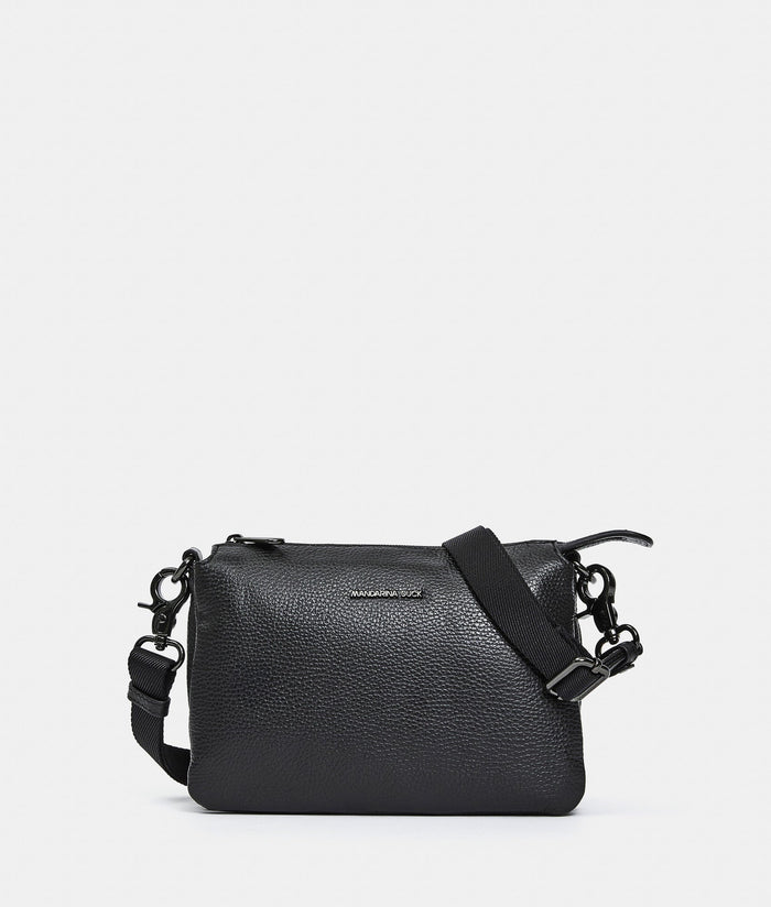 תיק צד Mandarina Duck Mellow Leather FZT82 בצבע שחור | P10FZT82001 | תמונה 1