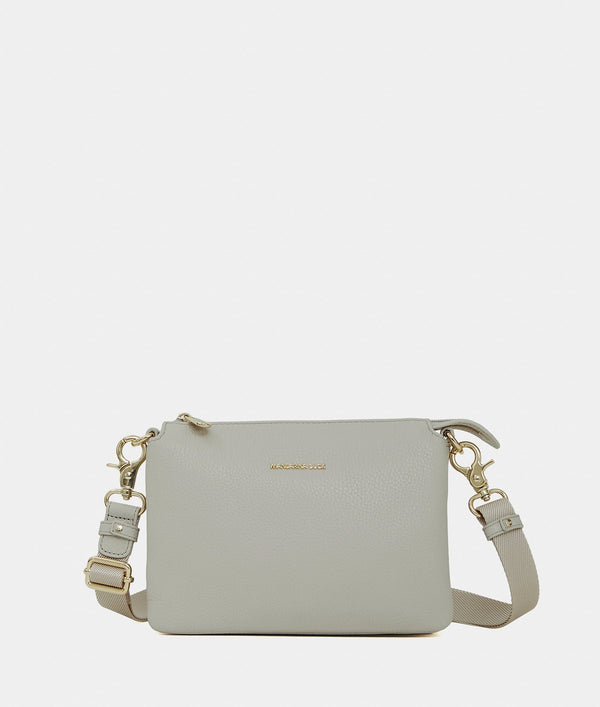 תיק צד Mandarina Duck Mellow Leather FZT82 בצבע Cocoon