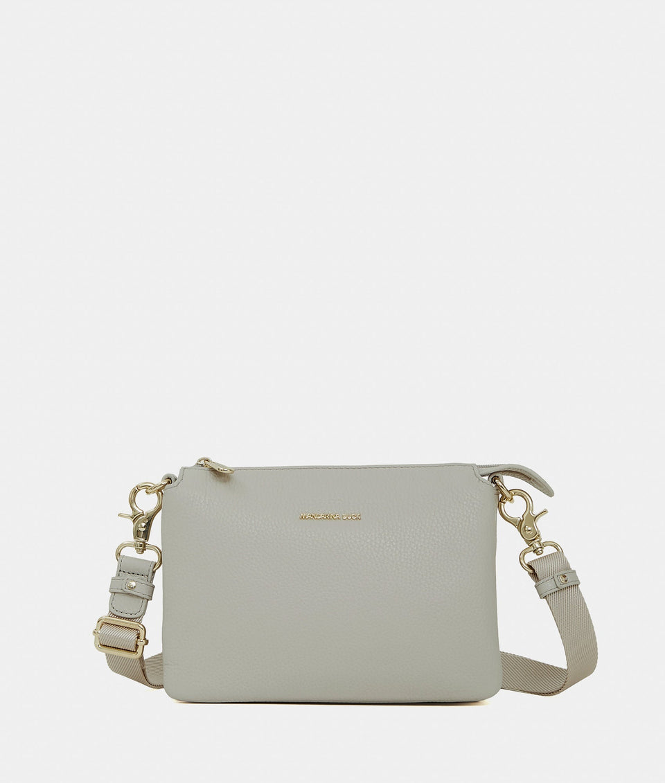 תיק צד Mandarina Duck Mellow Leather FZT82 בצבע Cocoon | P10FZT82B09 | תמונה 1