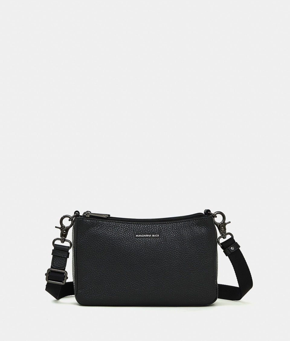 תיק צד Mandarina Duck Mellow Leather FZTA8 בצבע שחור | P10FZTA8001 | תמונה 1