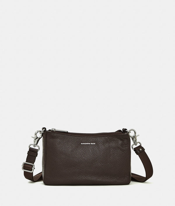 תיק צד Mandarina Duck Mellow Leather FZTA8 בצבע אספרסו