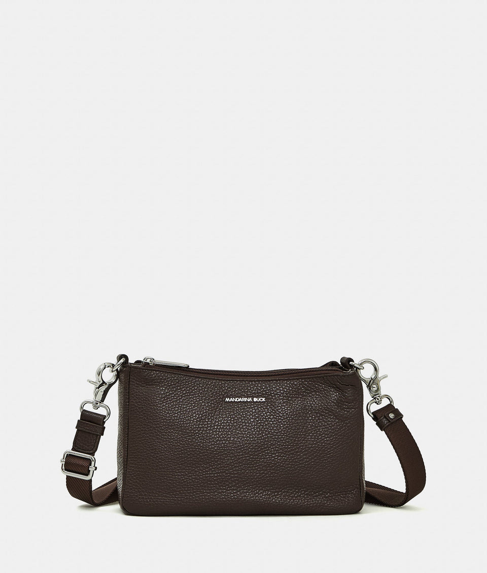 תיק צד Mandarina Duck Mellow Leather FZTA8 בצבע אספרסו | P10FZTA8B01 | תמונה 1