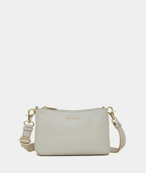 תיק צד Mandarina Duck Mellow Leather FZTA8 בצבע Cocoon