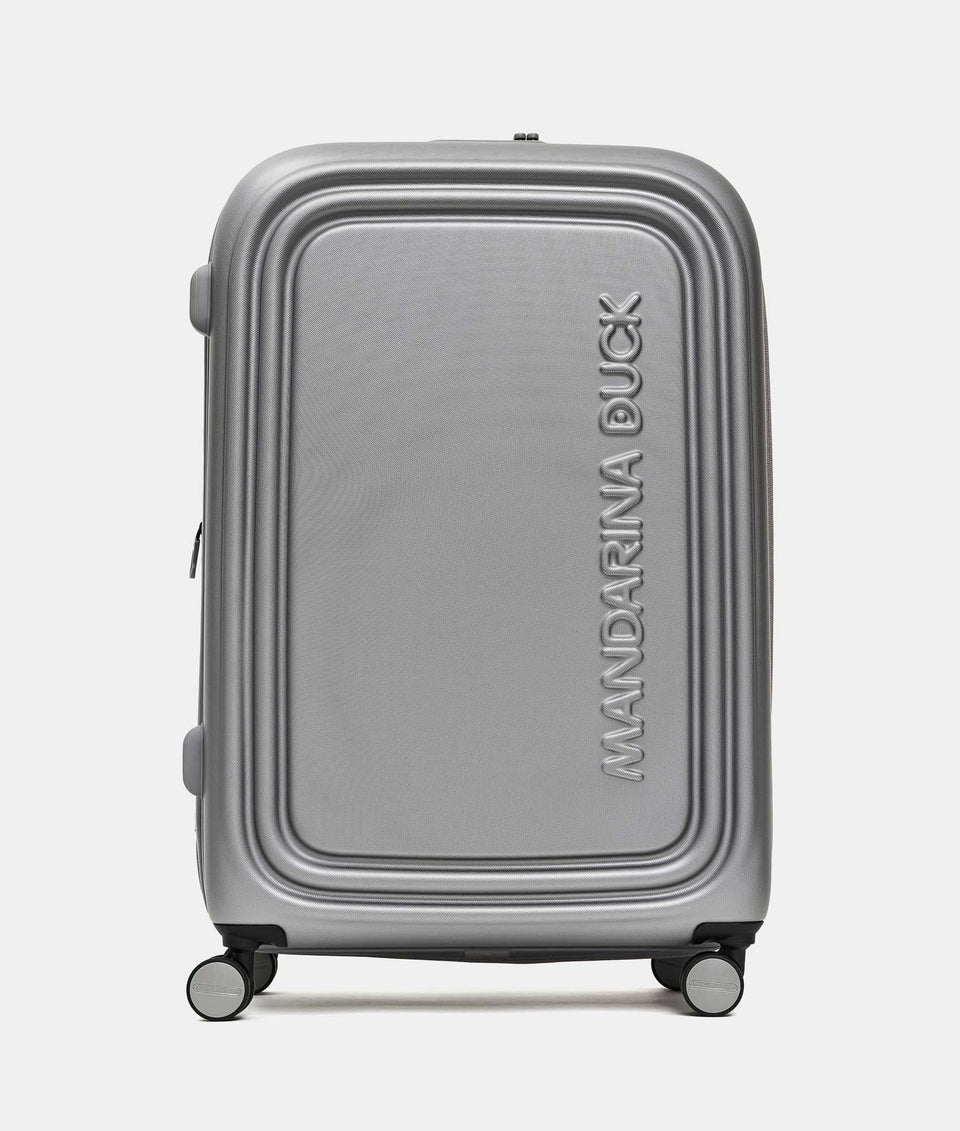 מזוודה גדולה מתרחבת Mandarina Duck Logoduck+ SZV33 בצבע כסוף | P10SZV33466 | תמונה 1